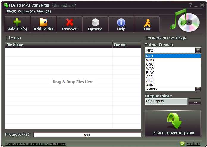 О программе WinX Free FLV to MP3 Converter 5.0.7