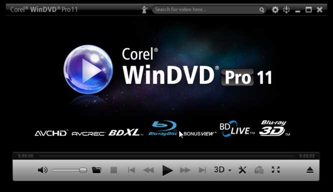 Скачать бесплатно Corel WinDVD Pro 11.7 для Windows 7, 10