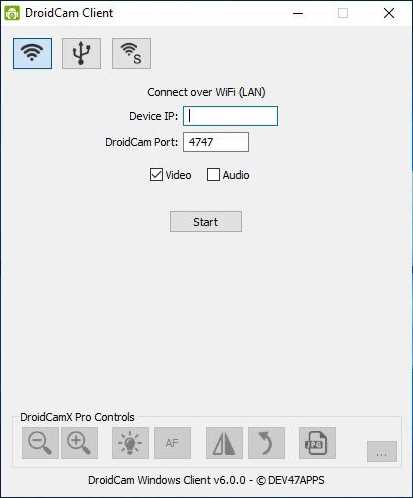 DroidCam 6.5.2 - скачать клиент DroidCam на ПК Windows