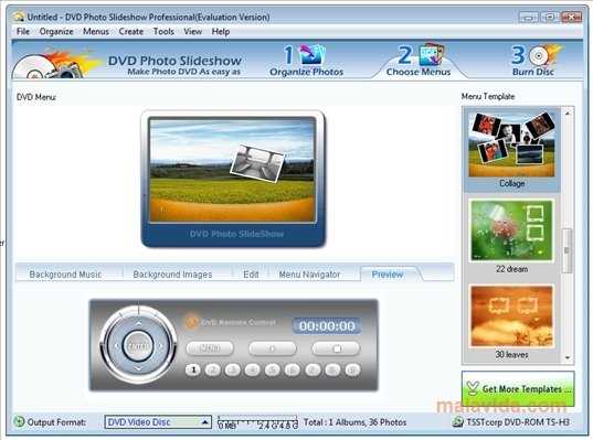 DVD Photo Slideshow Professional 8.07 - скачать бесплатно и создать фото слайдшоу на DVD