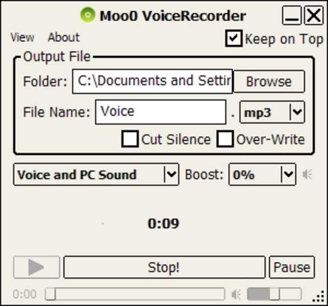 Moo0 Voice Recorder 1.46 – скачать бесплатно для Windows 7, 10