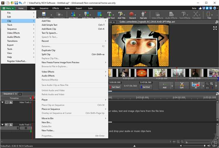 1. VideoPad Video Editor