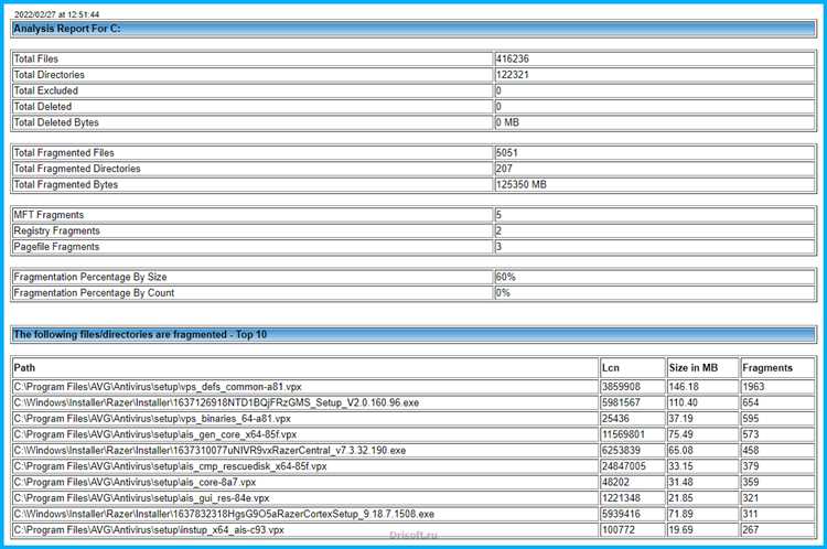 Как оптимизировать работу компьютера с помощью Puran Defrag 7.7.1?