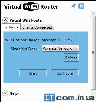 Скачать бесплатный Виртуальный WiFi Роутер для компьютера Windows 7, 10 - Virtual WiFi Router