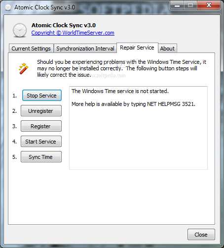 Скачать бесплатно Atomic Clock Sync 3.5 для Windows