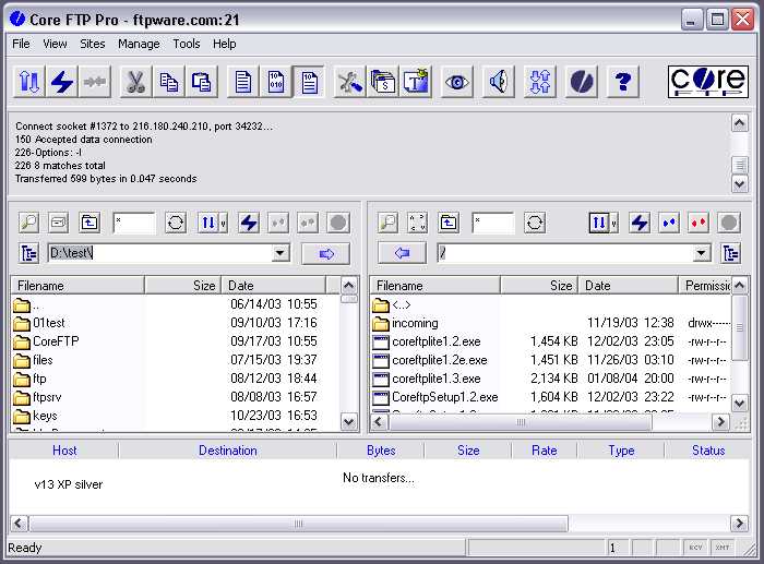 Core FTP Pro 2.2 для Windows