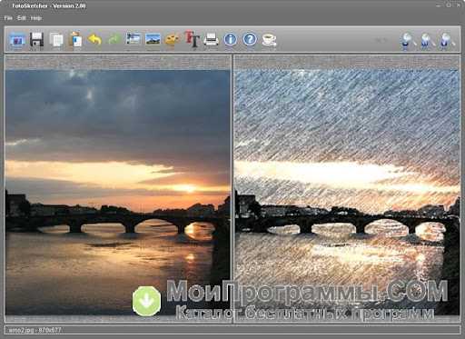 Скачать бесплатно FotoSketcher 3.40 + Portable на русском языке