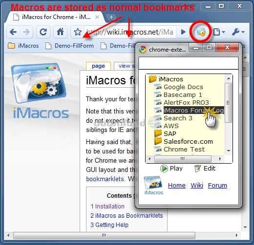 Скачать бесплатно iMacros for Chrome 8.0.7 для Windows 7, 10