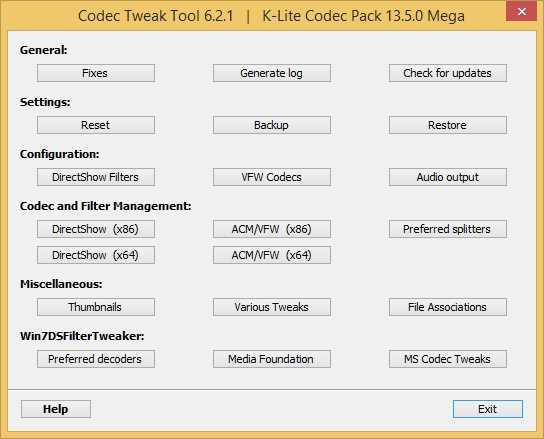 Скачать бесплатно K-Lite Codec Pack: кодеки для Windows