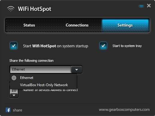 Скачать бесплатно WiFi HotSpot Creator для Windows 7 и 10