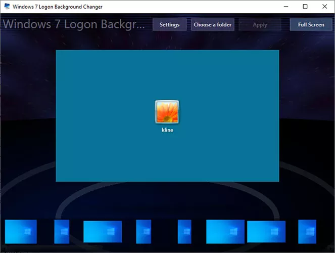 Скачать бесплатно Windows 7 Logon Background Changer 1.5.2 и изменить фон входа на компьютер