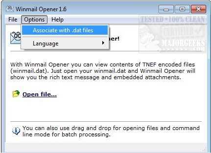 Скачать бесплатно Winmail Opener 1.6 для Windows 7, 10