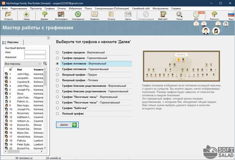 Построение генеалогического дерева