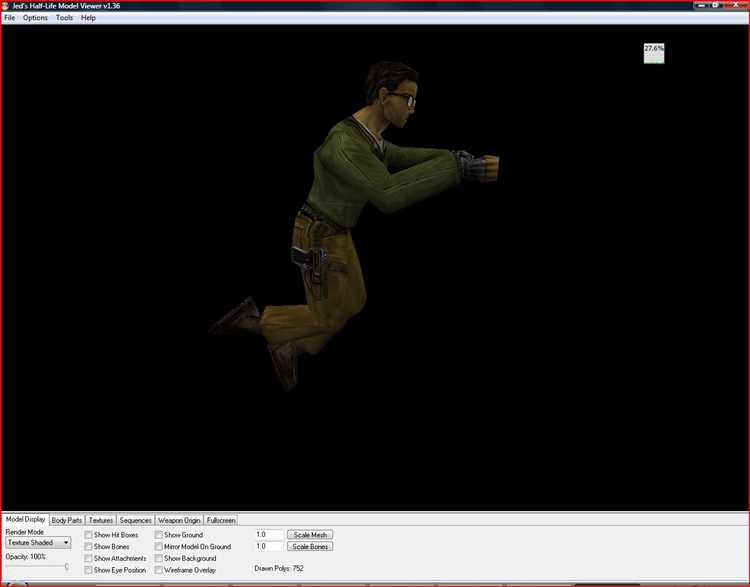 Скачать Jeds Half-Life Model Viewer 1.36