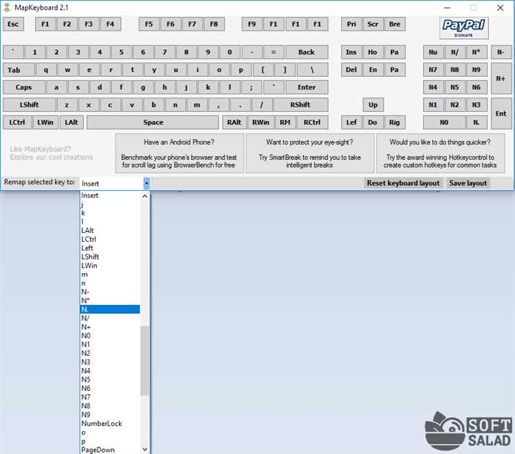 Скачать MapKeyboard 2.1 для Windows 7 и 10 бесплатно