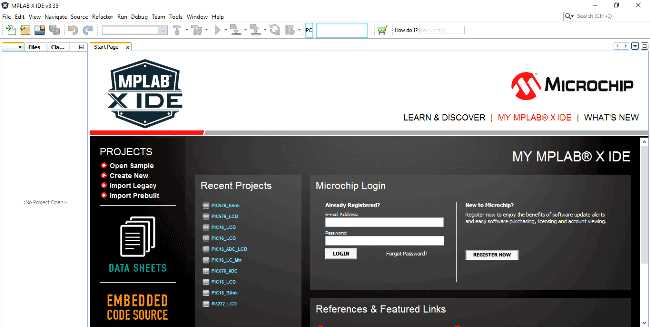 Интеграция MPLAB X IDE v5.45 с микроконтроллерами