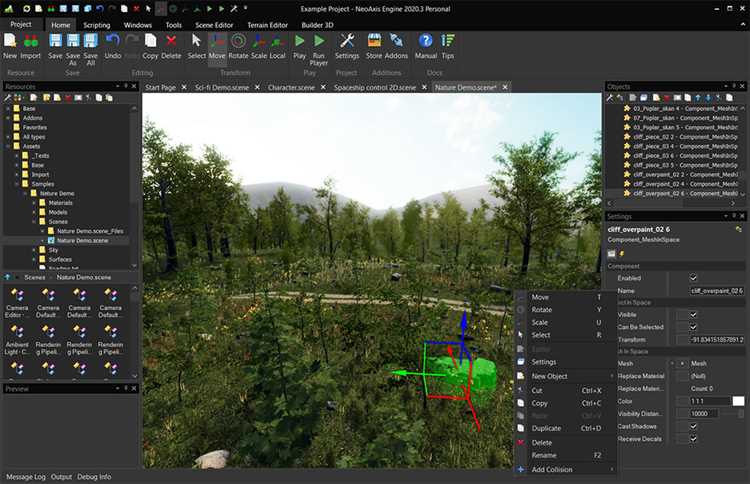 Скачать NeoAxis 3D Engine 2022.1.1 на русском языке - бесплатный 3D движок