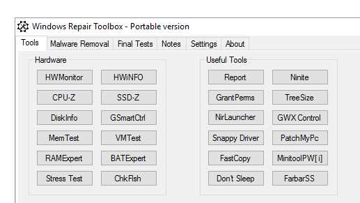 Скачать Portable Windows Repair 2021 бесплатно для Windows