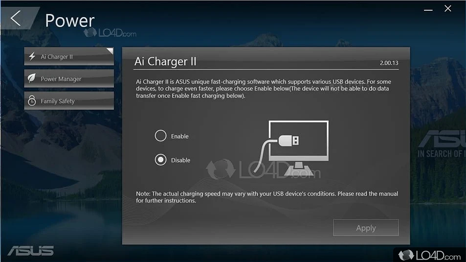 Скачать программу ASUS Ai Charger 1.03 на официальном сайте