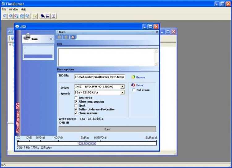 Скачать программу FinalBurner 2.24 бесплатно