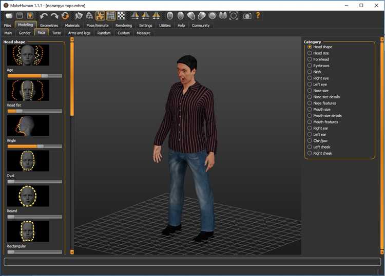 Скачать программу MakeHuman 1.1.1 для создания 3D моделей - бесплатно на сайте