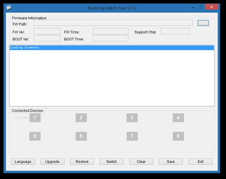 Скачать программу RockChip Batch Tool v1.8 v1.7 на русском языке