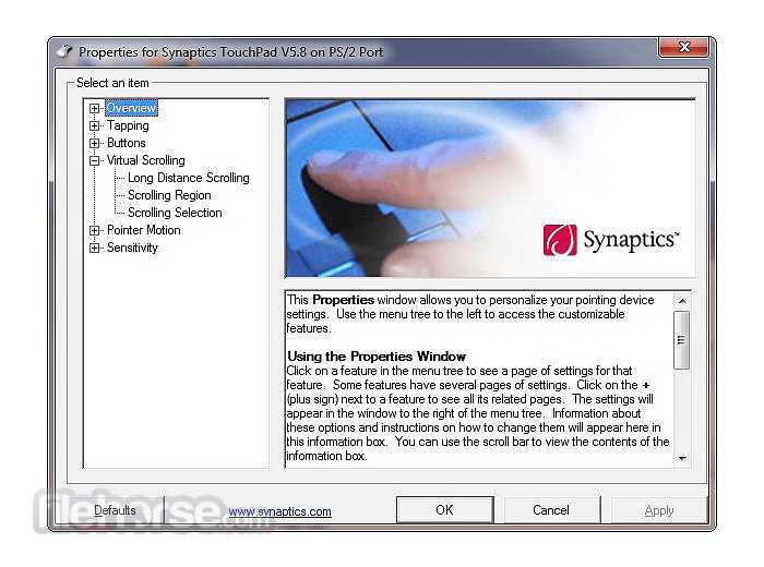 Как скачать Synaptics Touchpad Driver