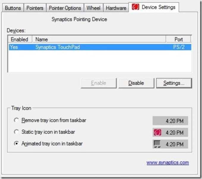 Скачать Synaptics Touchpad Driver для Windows бесплатно