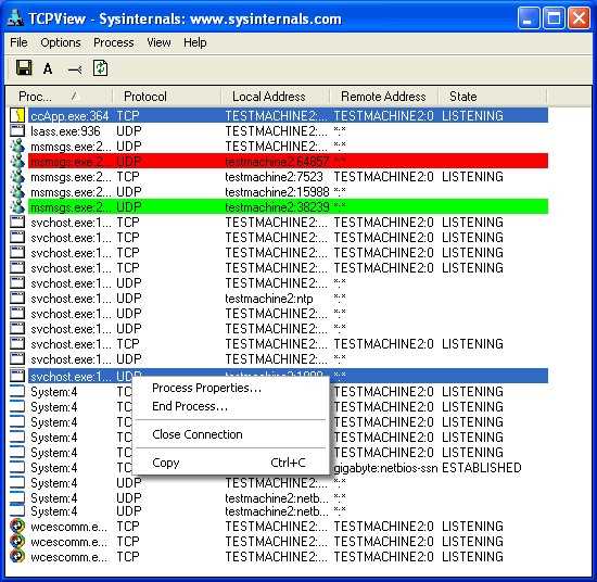 О программе TCPView