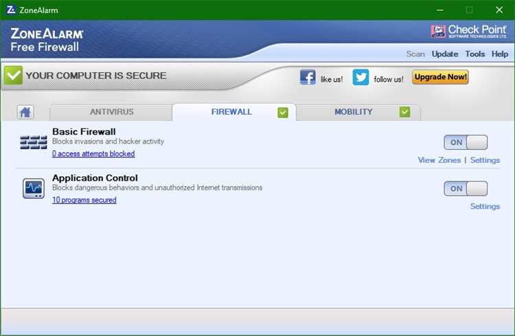 Скачать ZoneAlarm Pro Firewall 15.1 для Windows 7, 10 бесплатно