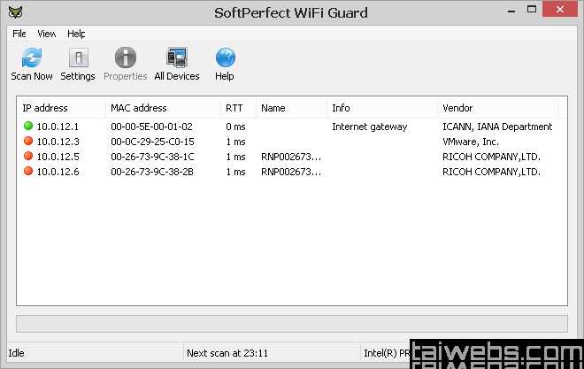 SoftPerfect WiFi Guard 2.1.0 Rus - бесплатно скачать WiFi Guard на русском языке