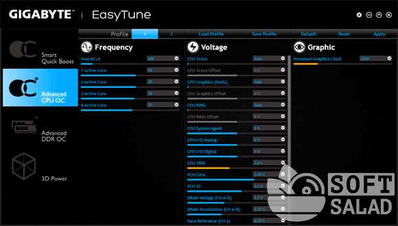 Ссылки на загрузку программы Gigabyte EasyTune 6 B15.0626.1 - скачать бесплатно