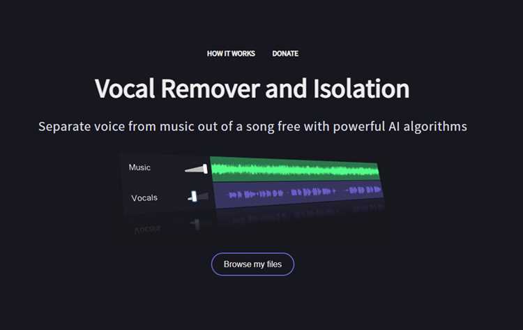 Vocalremover.net - удаление вокала из аудио с помощью программ разработчика