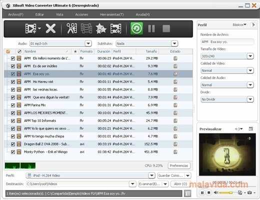 Особенности Xilisoft Video Converter 7.8.25